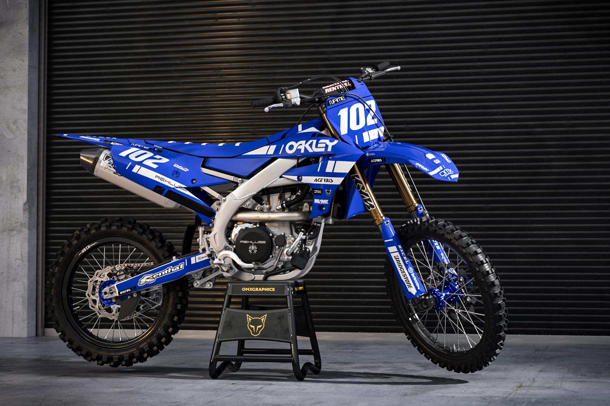 Yamaha COMET Graphics Kit Blue – OMXGraphics