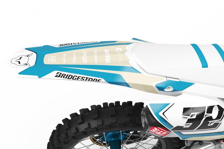 Honda Dirt Bike Graphics Kit Trace 2 Tail