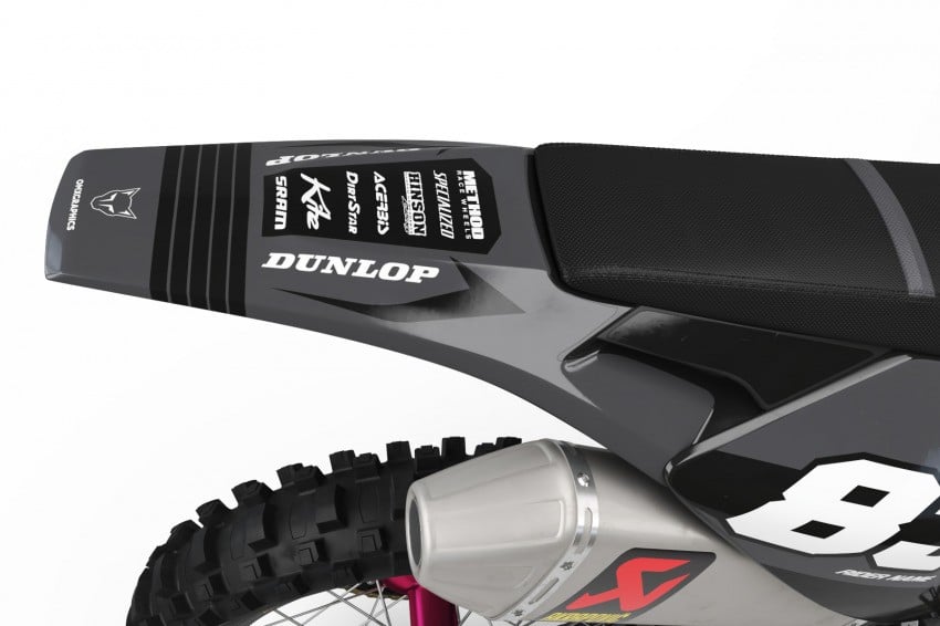 Husqvarna Dirt Bike Graphics Kit Charge 2 Tail