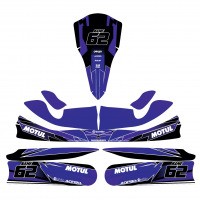 KG Kart Graphics Kit Purple Haze Layout