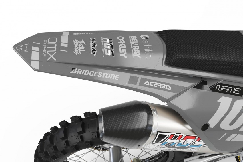 KTM Dirt Bike Graphics Kit Split 2 Tail