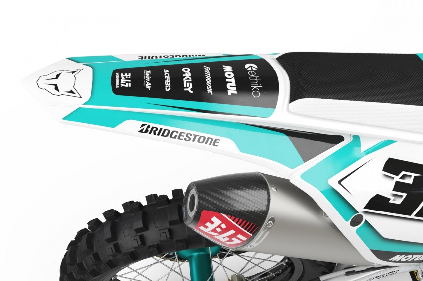 KTM Dirt Bike Graphics Kit Trace 2 Tail