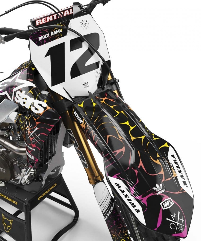 Superb Decals Kit for Yamaha WRF 426 Front