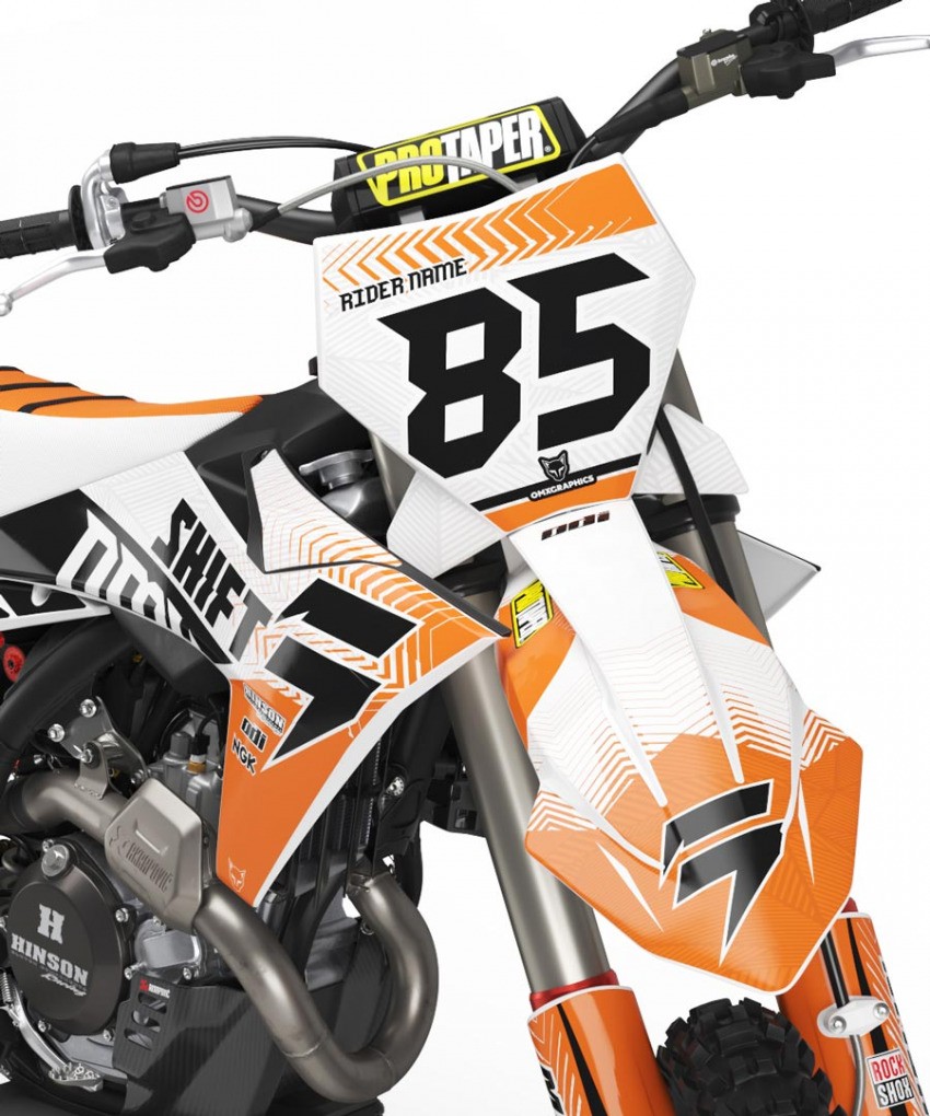 Motocross Graphics Kit KTM Voltage Front Number