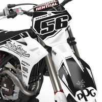 Mx Graphics Kit For GasGas Sleek 2 Front