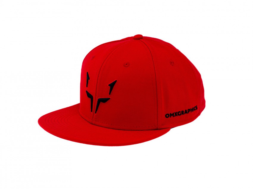 OMX Red WOLF Adjustable Snapback Front