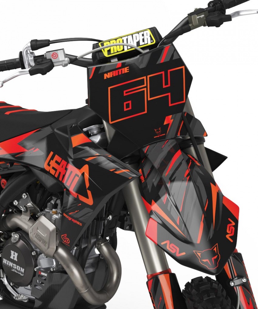Motocross Graphics For KTM Rhyme Front