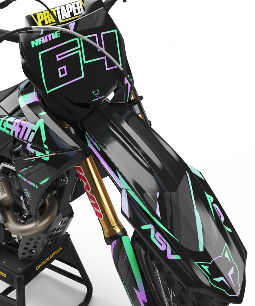 Motocross Graphics Kit For Suzuki Rhyme 2 Front