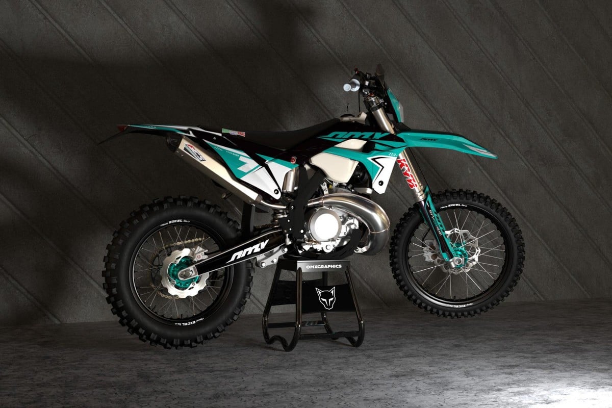 Mx Graphics Kit Sherco Katana Cyan Promo