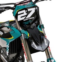 Mx Graphics Kit For Beta Fury Black Teal Front