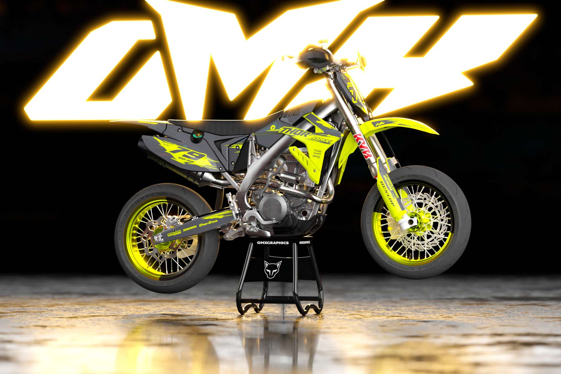Mx Graphics Kit TM Racing Punch Lime Promo