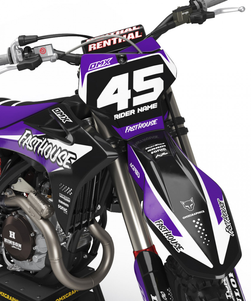 Motocross Graphics Kit GasGas Stealth 2 Front