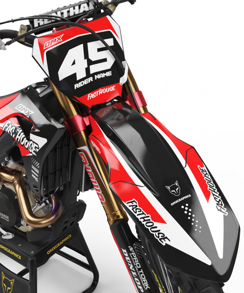 Motocross Graphics Kit Honda Stealth Front