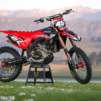 Motocross Graphics Kit Honda Stealth Promo