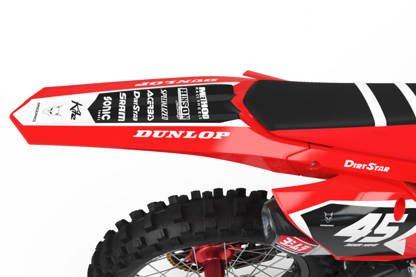 Motocross Graphics Kit Honda Stealth Tail