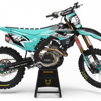 Motocross Graphics Kit Honda Stealth Teal