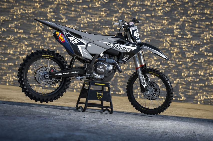 Motocross Graphics Kit Husqvarna Stealth Promo