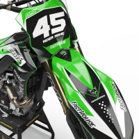 Motocross Graphics Kit Kawasaki Stealth Front
