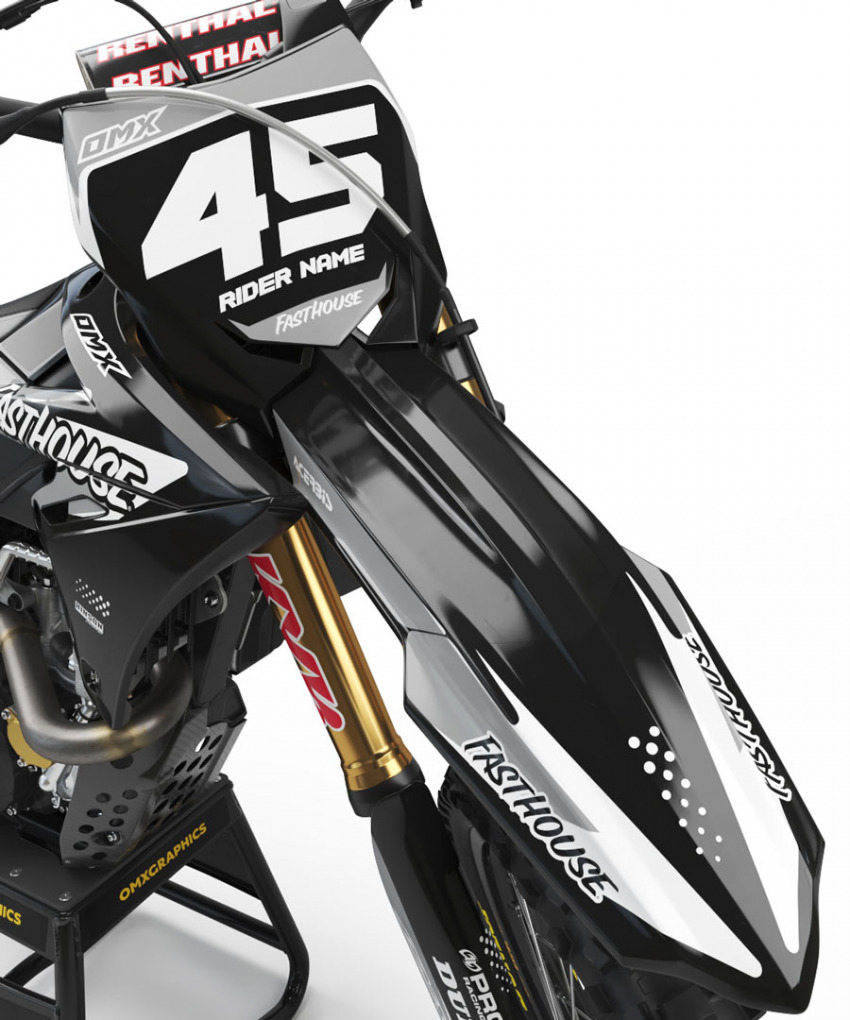 Motocross Graphics Kit Suzuki Stealth Front