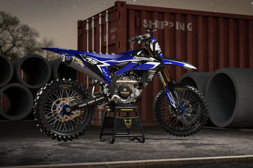 Motocross Graphics Kit Yamaha Stealth Promo