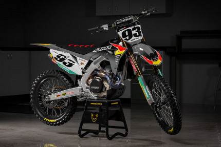 Dirt Bike Graphics Kit For Honda - TEAM Grey - Promo