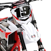 Motocross Graphics For Beta Competition White Front