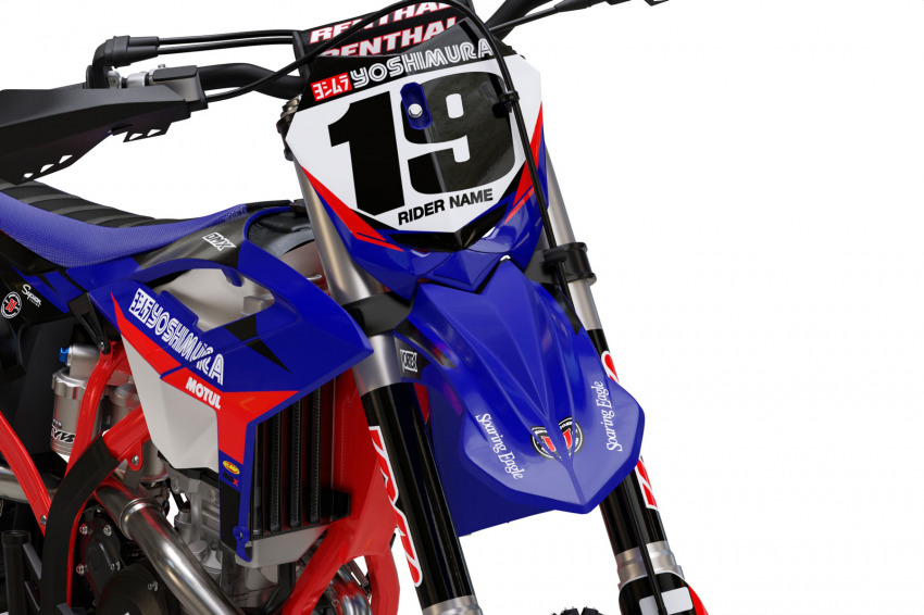 Motocross Graphics For Beta Supercross Blue Front