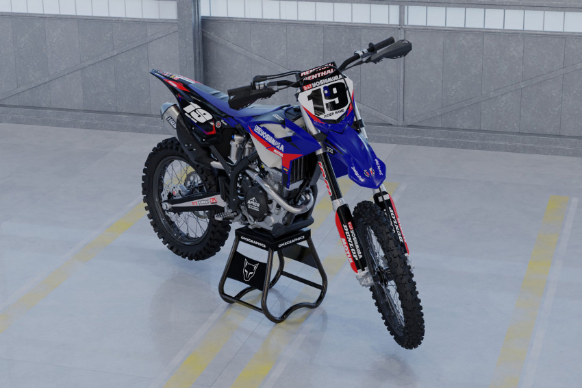 Motocross Graphics For Beta Supercross Blue Promo