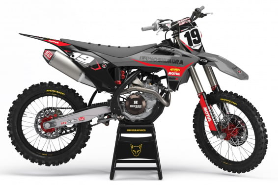 Motocross Graphics For GasGas Competition Grey