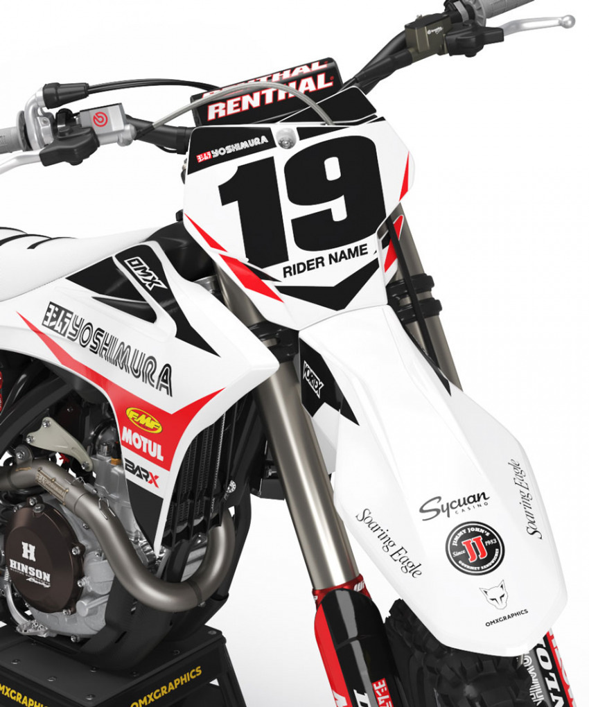 Motocross Graphics For GasGas Supercross White Front