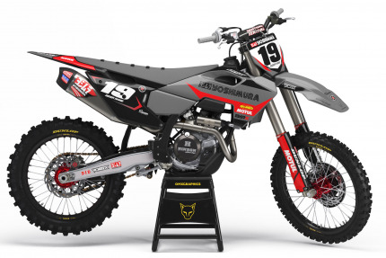 Motocross Graphics For Husqvarna Supercross Grey