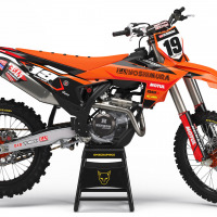 Motocross Graphics For KTM Competition Orange