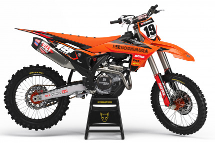 Motocross Graphics For KTM Competition Orange