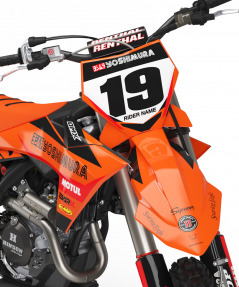 Motocross Graphics For KTM Competition Orange Front