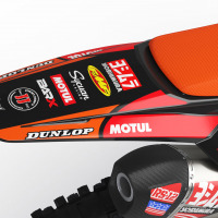 Motocross Graphics For KTM Competition Orange Tail