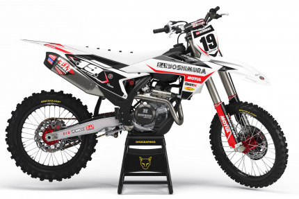 Motocross Graphics For KTM Supercross White