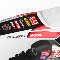 Motocross Graphics For KTM Supercross White Tail