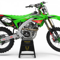 Motocross Graphics For Kawasaki Supercross Green