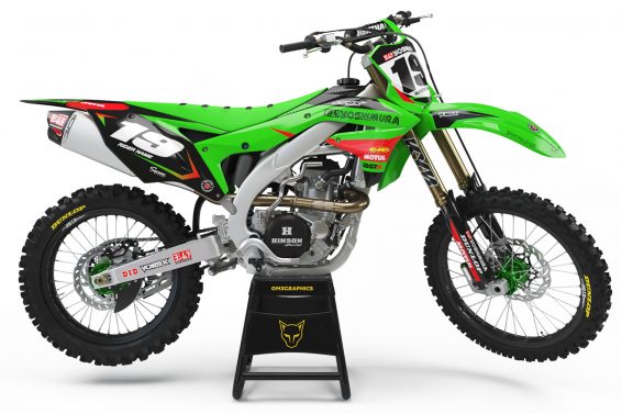 Motocross Graphics For Kawasaki Supercross Green