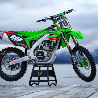 Motocross Graphics For Kawasaki Supercross Green Promo