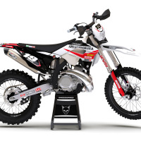 Motocross Graphics For Sherco Competition White