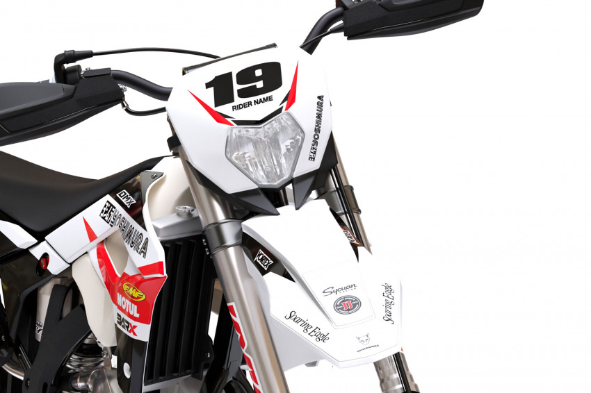 Motocross Graphics For Sherco Competition White Front