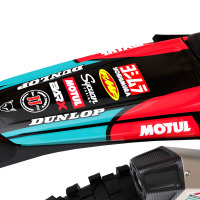 Motocross Graphics For Sherco Supercross Teal Rear