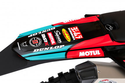 Motocross Graphics For Sherco Supercross Teal Rear