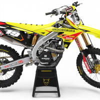 Motocross Graphics For Suzuki Competition Yellow