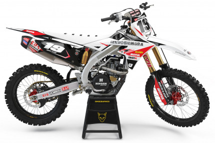 Motocross Graphics For Suzuki Supercross White