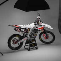 Motocross Graphics For Suzuki Supercross White Promo