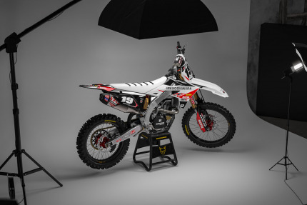 Motocross Graphics For Suzuki Supercross White Promo