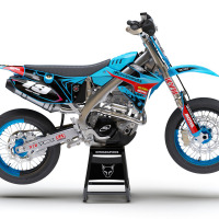 Motocross Graphics For TM Competition Blue