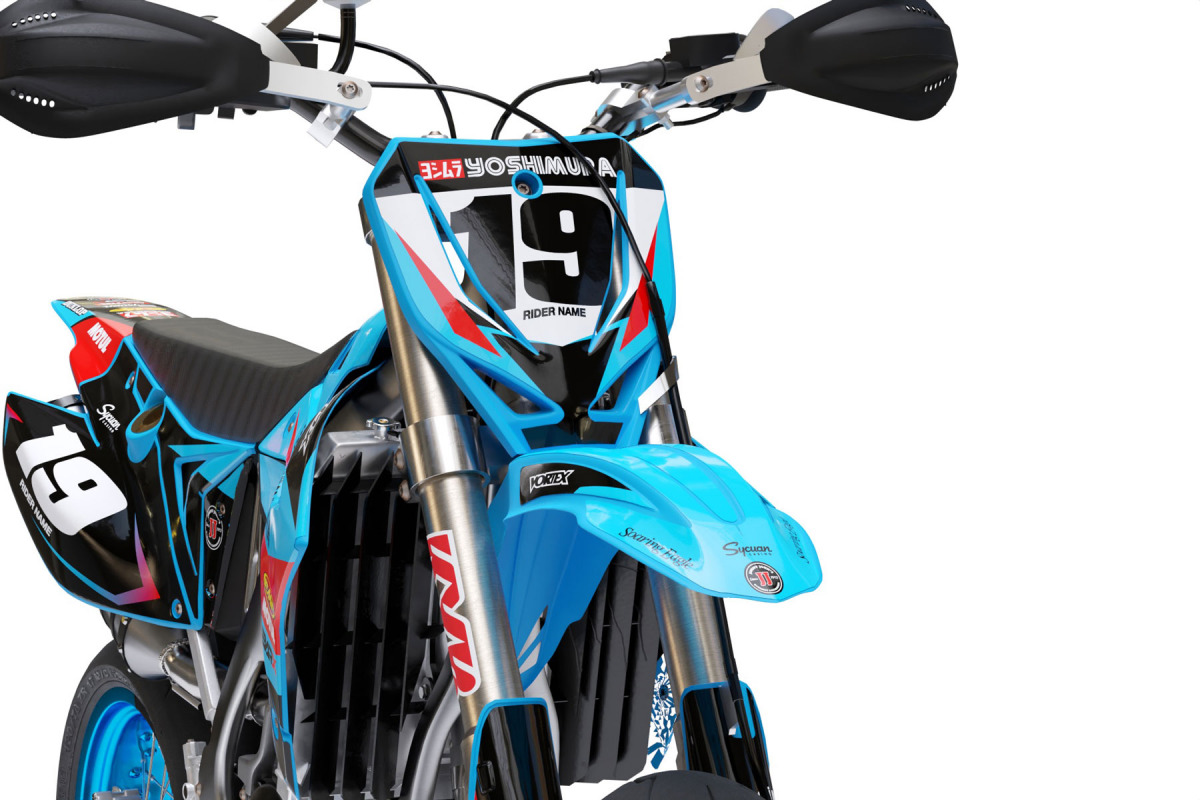 TM Racing Graphics Kit COMPETITION Blue – OMXGraphics